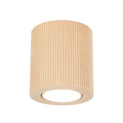 Deckenstrahler Eve, 8,5 cm hoch, GU10, Holz