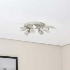 Deckenstrahler Fun, grau, Ø 30 cm, verstellbar, GU10