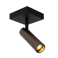 Deckenstrahler Grado, Länge 10 cm, grau, Metall