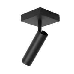 Deckenstrahler Grado, Länge 10 cm, schwarz, Metall