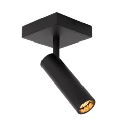 Deckenstrahler Grado, Länge 10 cm, schwarz, Metall