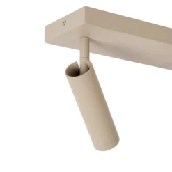 Deckenstrahler Grado, Länge 25 cm, taupe, Metall, 2-flg.