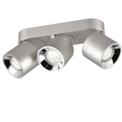 Deckenstrahler Guayana GU10 dreiflammig nickel