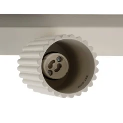 Deckenstrahler Karbon, beige, Länge 81 cm, Aluminium, 4-flg.