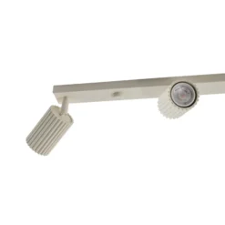 Deckenstrahler Karbon, beige, Länge 81 cm, Aluminium, 4-flg.