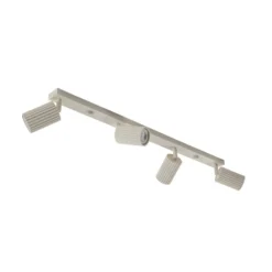 Deckenstrahler Karbon, beige, Länge 81 cm, Aluminium, 4-flg.