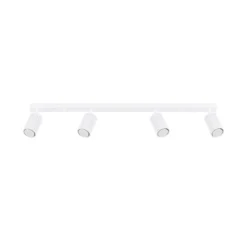 Deckenstrahler Karbon, weiß, Länge 81 cm, Aluminium, 4-flg.
