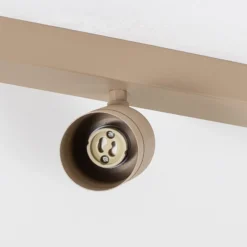 Deckenstrahler Link, beige, Länge 90 cm, 6-flg.