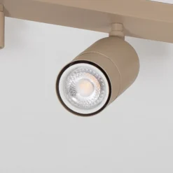 Deckenstrahler Link, beige, Länge 33 cm, 3-flg.