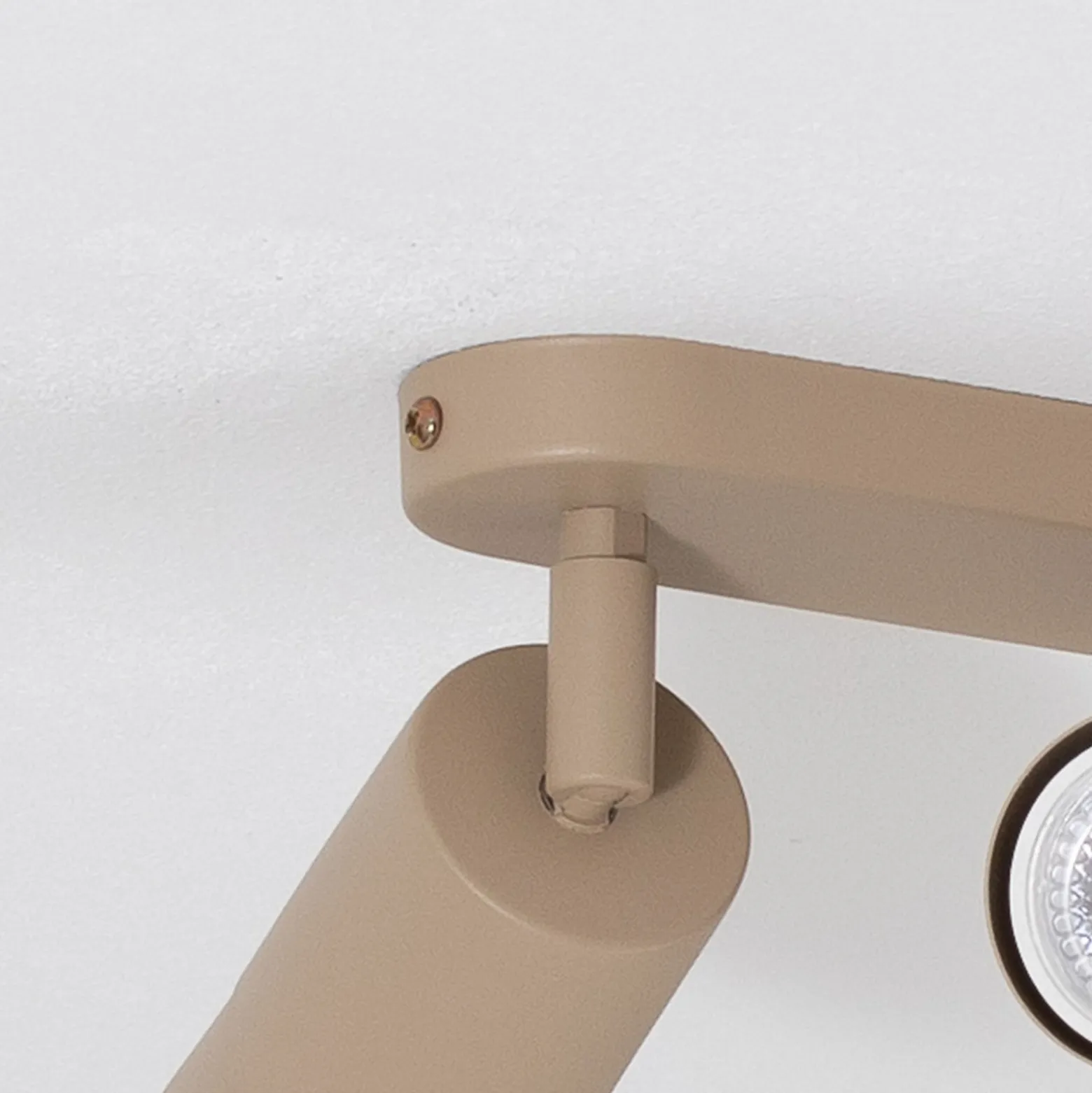 Deckenstrahler Link, beige, Länge 33 cm, 3-flg.