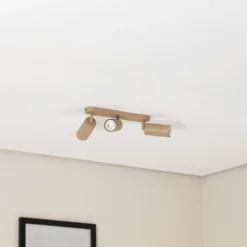 Deckenstrahler Link, beige, Länge 33 cm, 3-flg.