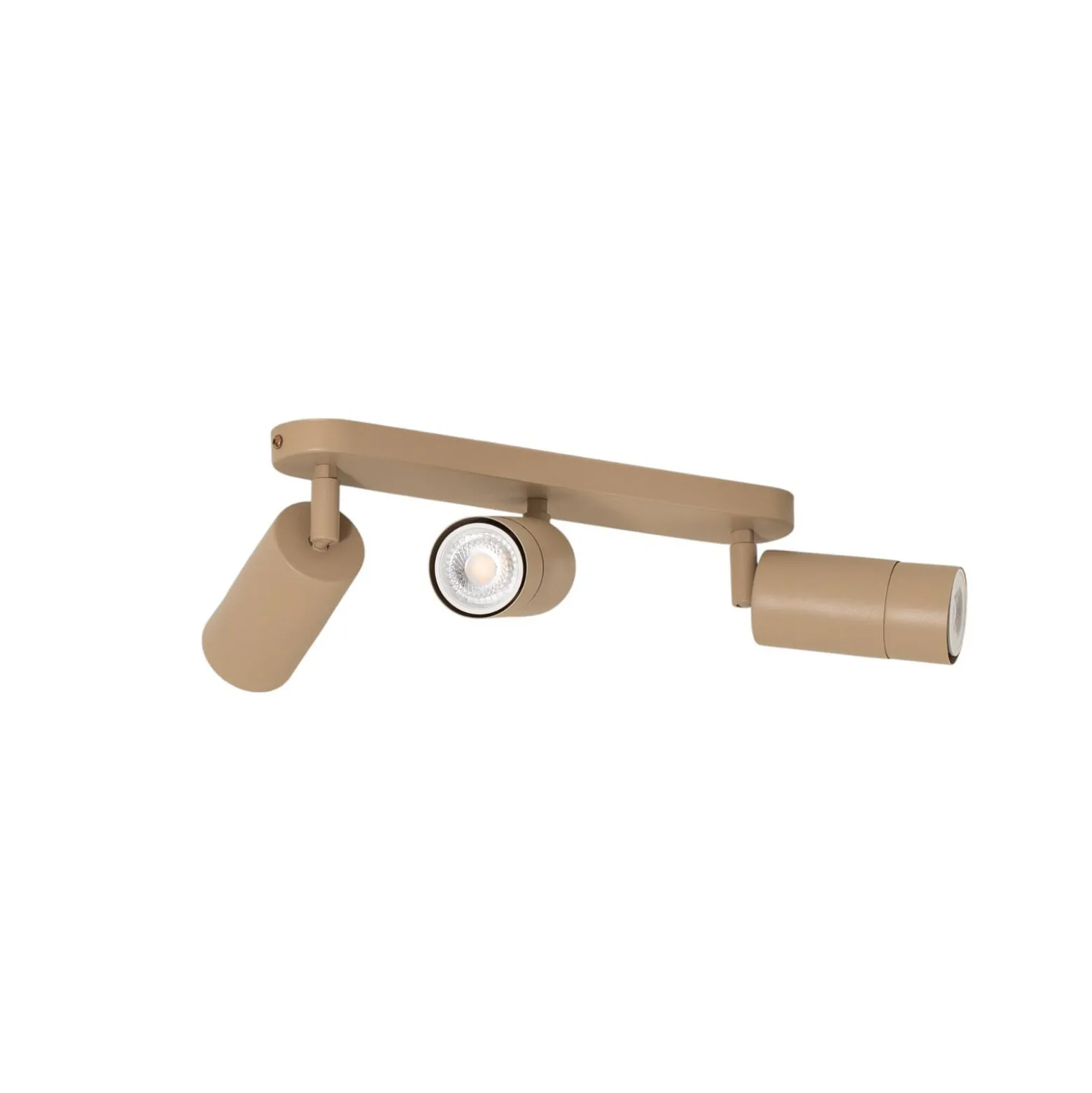 Deckenstrahler Link, beige, Länge 33 cm, 3-flg.