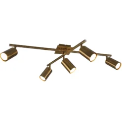Deckenstrahler Marley, altmessing, 5-flammig