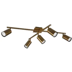 Deckenstrahler Marley, altmessing, 5-flammig