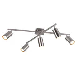 Deckenstrahler Marley nickel matt 5-flammig
