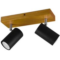 Deckenstrahler Marley, schwarz matt, 2-flammig