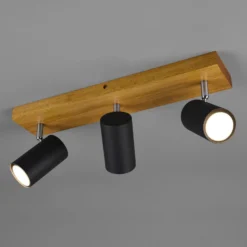 Deckenstrahler Marley, schwarz matt, 3-flammig