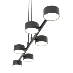 Deckenstrahler, Megara, Länge 80 cm, Metall, 6-flg.