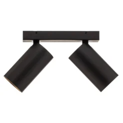 Deckenstrahler Mono II schwarz/innen gold 2-fl.