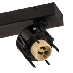 Deckenstrahler Mono II schwarz/innen gold 2-fl.