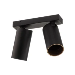 Deckenstrahler Mono II schwarz/innen gold 2-fl.