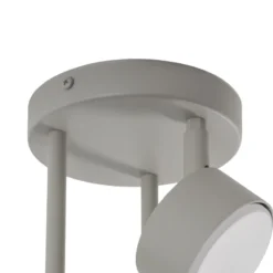 Deckenstrahler Nemo, 3-fl., grau-beige, beweglich, GX53