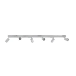 Deckenstrahler NEX, weiß, 127 cm, 6-flg., Metall, GU10