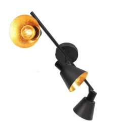 Deckenstrahler Oeroe, 3-flammig, schwarz, Metall, E14