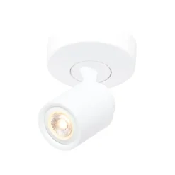 Deckenstrahler Razza, weiß, Ø 13 cm, Metall