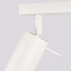 Deckenstrahler Ring, beige, Länge 117 cm, Stahl, 6-flg.