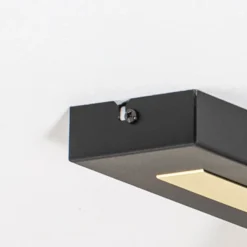 Deckenstrahler Rodez, schwarz/gold, Länge 30 cm, Stahl