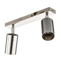 Deckenstrahler Round, chrom, zweiflammig