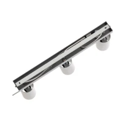 Deckenstrahler Round, grau, dreiflammig linear