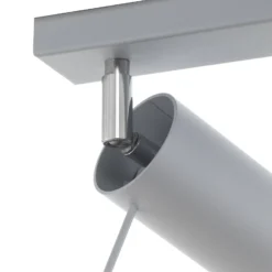Deckenstrahler Round, grau, dreiflammig linear