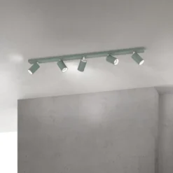 Deckenstrahler Sean, lichtgrün, 5-flammig, Aluminium, GU10