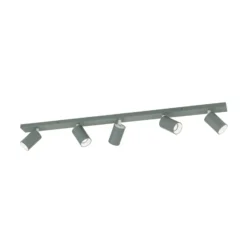 Deckenstrahler Sean, lichtgrün, 5-flammig, Aluminium, GU10