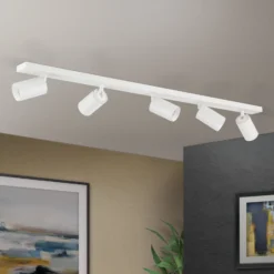 Deckenstrahler Sean, weiß, 5-fl., Aluminium, GU10