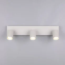 Deckenstrahler Soka, hellgrau, Länge 50 cm, Metall, 3-flg.