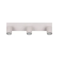 Deckenstrahler Soka, hellgrau, Länge 50 cm, Metall, 3-flg.