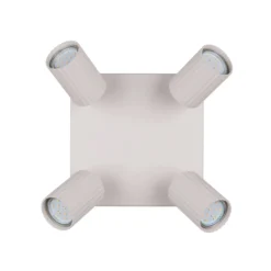 Deckenstrahler Soka, hellgrau, Länge 20 cm, Metall, 4-flg.