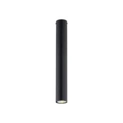 Deckenstrahler Tecno 1L, Stahl, GU10, Höhe 45 cm, schwarz