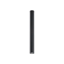 Deckenstrahler Tecno 1XL, Stahl, GU10, Höhe 60 cm, schwarz