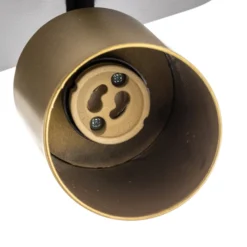 Deckenstrahler Zen 3 mit 3 Spots, schwarz-gold