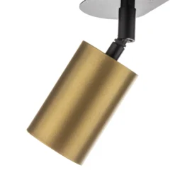 Deckenstrahler Zen 3 mit 3 Spots, schwarz-gold