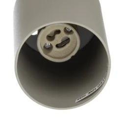 Deckenstrahler Zoom, 5-flammig, grau-beige, Stahl, GU10