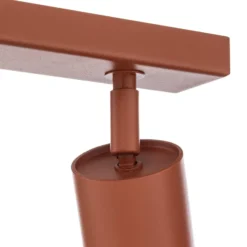 Deckenstrahler Zoom, 3-flammig, rot, Stahl, GU10