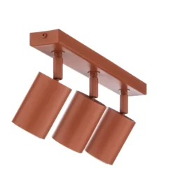 Deckenstrahler Zoom, 3-flammig, rot, Stahl, GU10