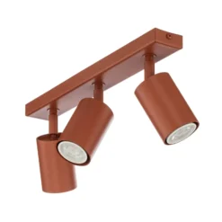 Deckenstrahler Zoom, 3-flammig, rot, Stahl, GU10