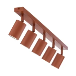 Deckenstrahler Zoom, 5-flammig, rot, Stahl, GU10