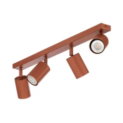 Deckenstrahler Zoom, 4-flammig, rot, Stahl, GU10